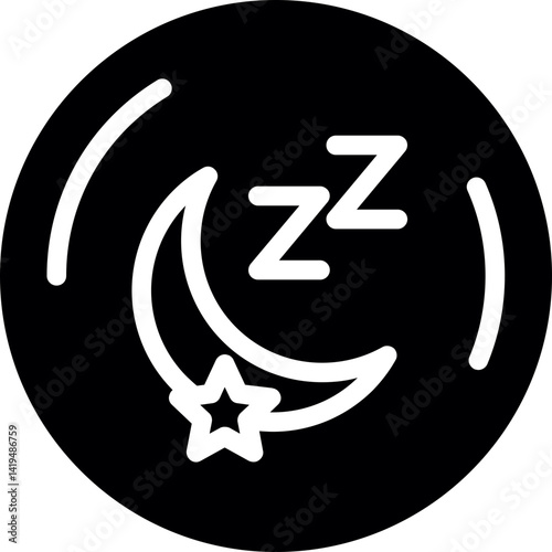 Sleep Cycle Glyph Icon