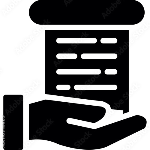 Movie Credits Glyph Icon