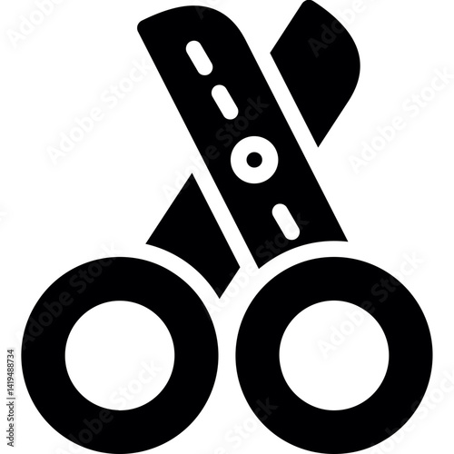 Editing Scissors Glyph Icon