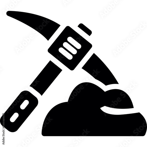 Hoe Glyph Icon