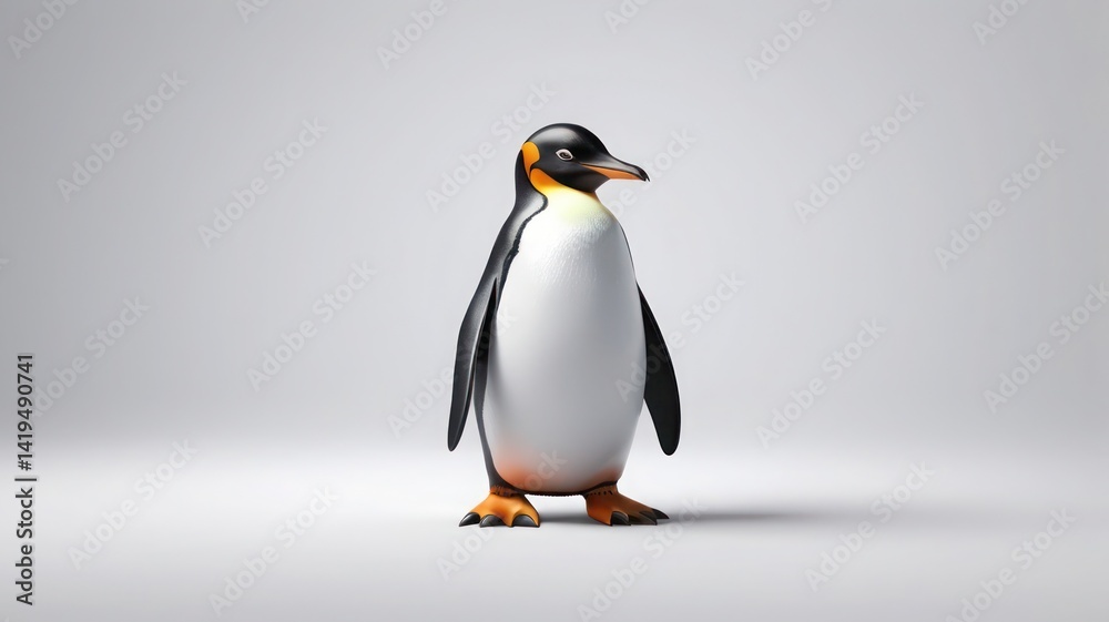 Fototapeta premium penguin on a white background