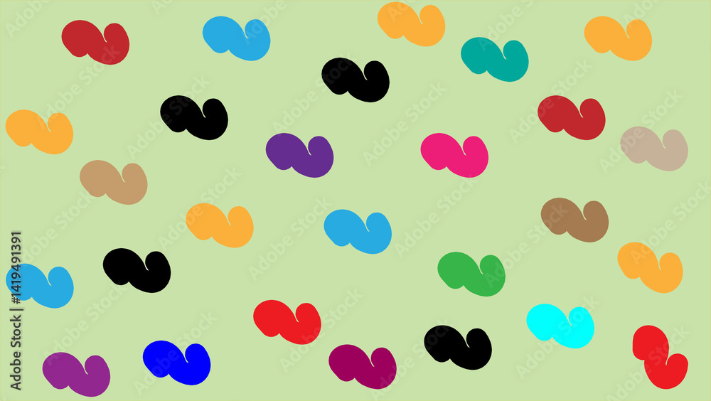 Colorful Abstract Swirl Pattern on Light Background Colorful Abstract Swirl Pattern on Light Background