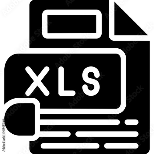 XLS Glyph Icon