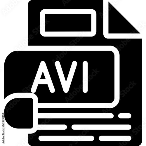 AVI Glyph Icon