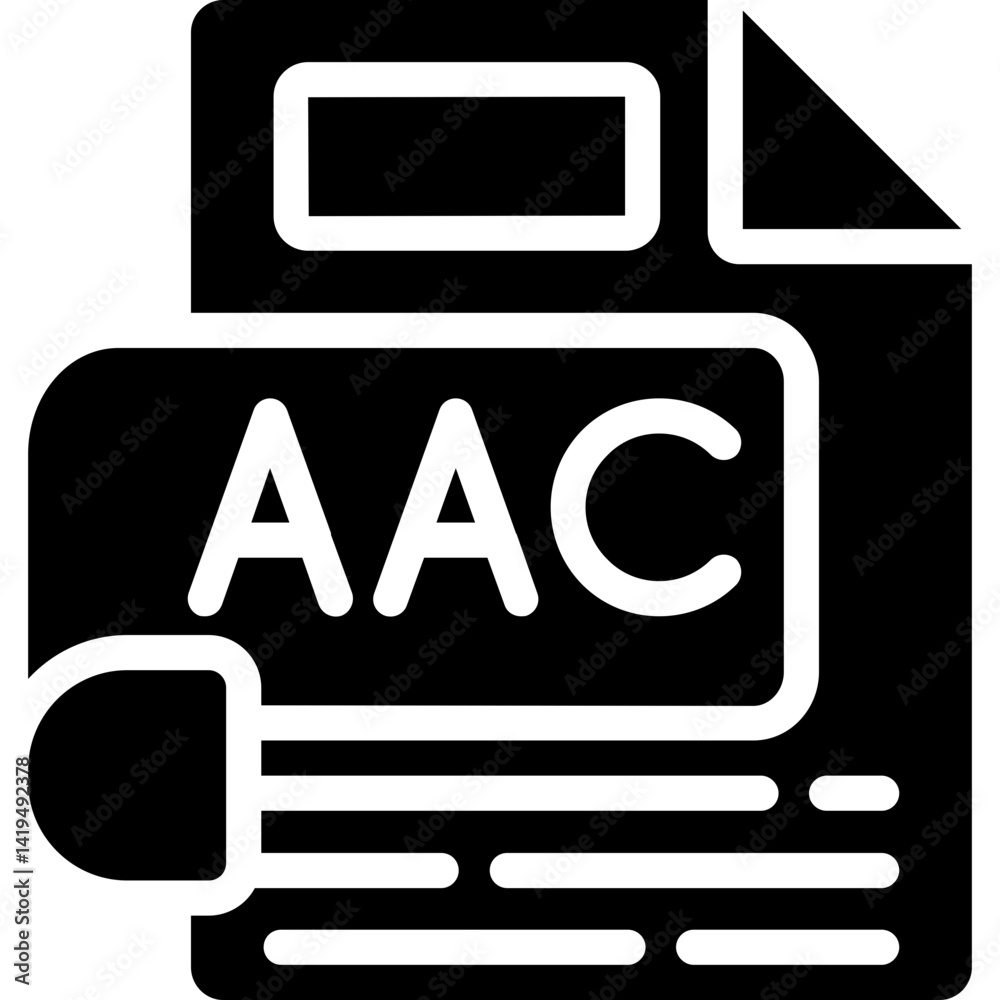 AAC Glyph Icon