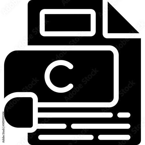 C Glyph Icon