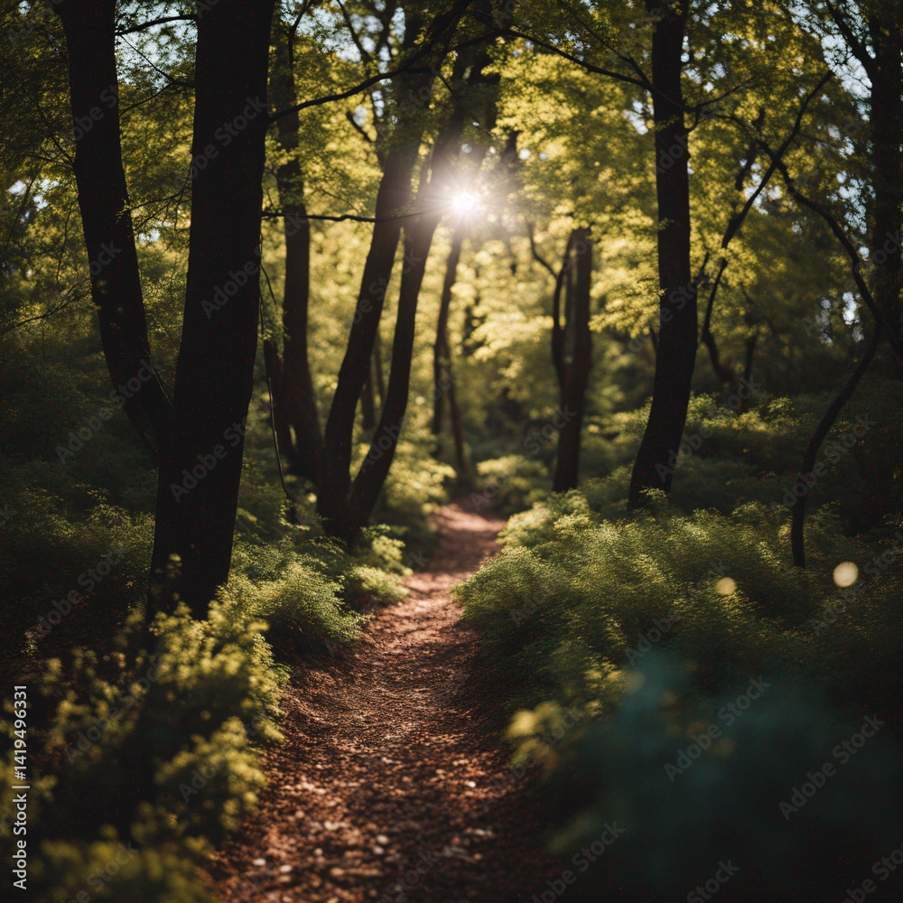 Obraz premium morning in the forest