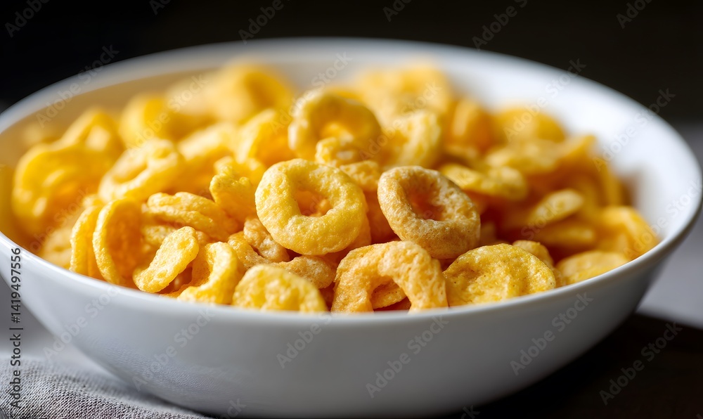 delicious bowl of sugary cereal. cereal commercial, Generative AI delicious bowl of sugary cereal. cereal commercial, Generative AI