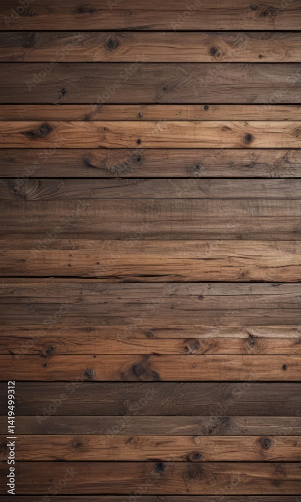 Fototapeta premium Distressed wood grain overlay; horizontal planks, faded, scratched, aged texture, grunge, vintage