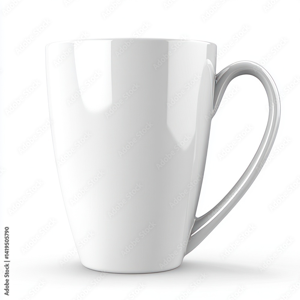Glossy cup mockup transparent PNG file