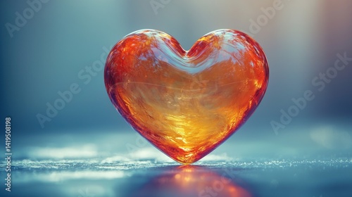 Amber Heart: A Symbol of Love and Warmth
