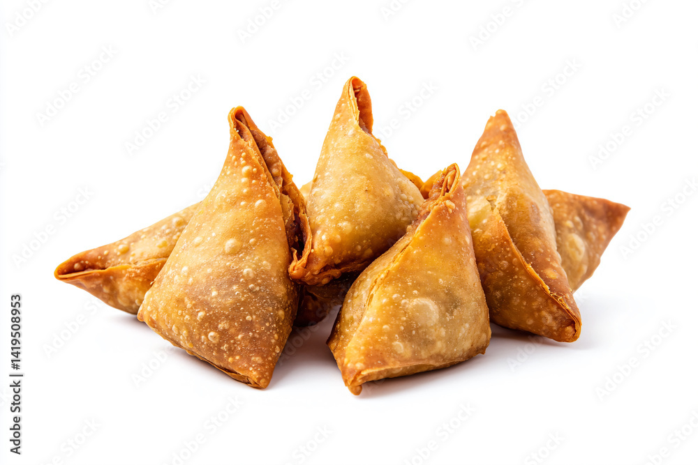 a pile of fried samboa sitting on top of a white surface a pile of fried samboa sitting on top of a white surface