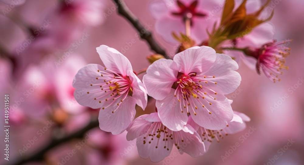 Fototapeta premium Cherry Blossom Close-Up - Photo