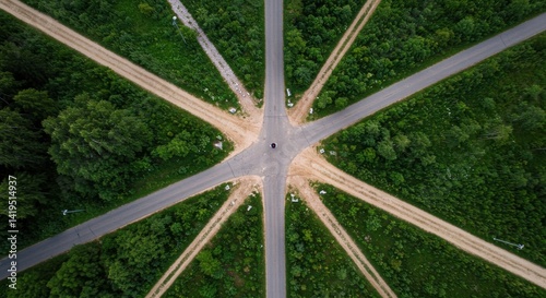 Crossroads Aerial Photo