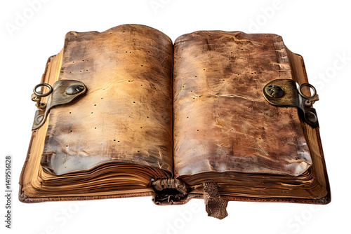 Ancient Book with Open, and Grunge Texture.