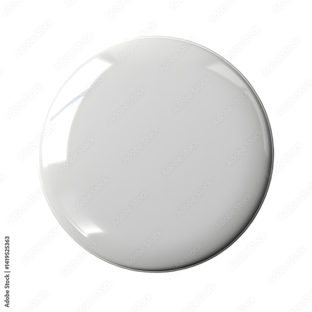 Blank White Circle Button Mockup. Blank White Circle Button Mockup.