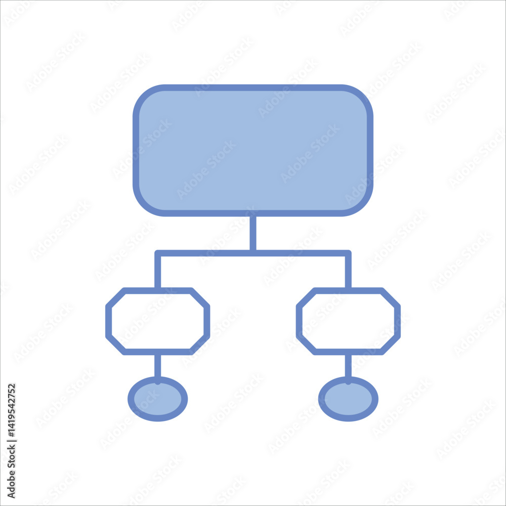 Hierarchical Structure Vector icon Hierarchical Structure Vector icon