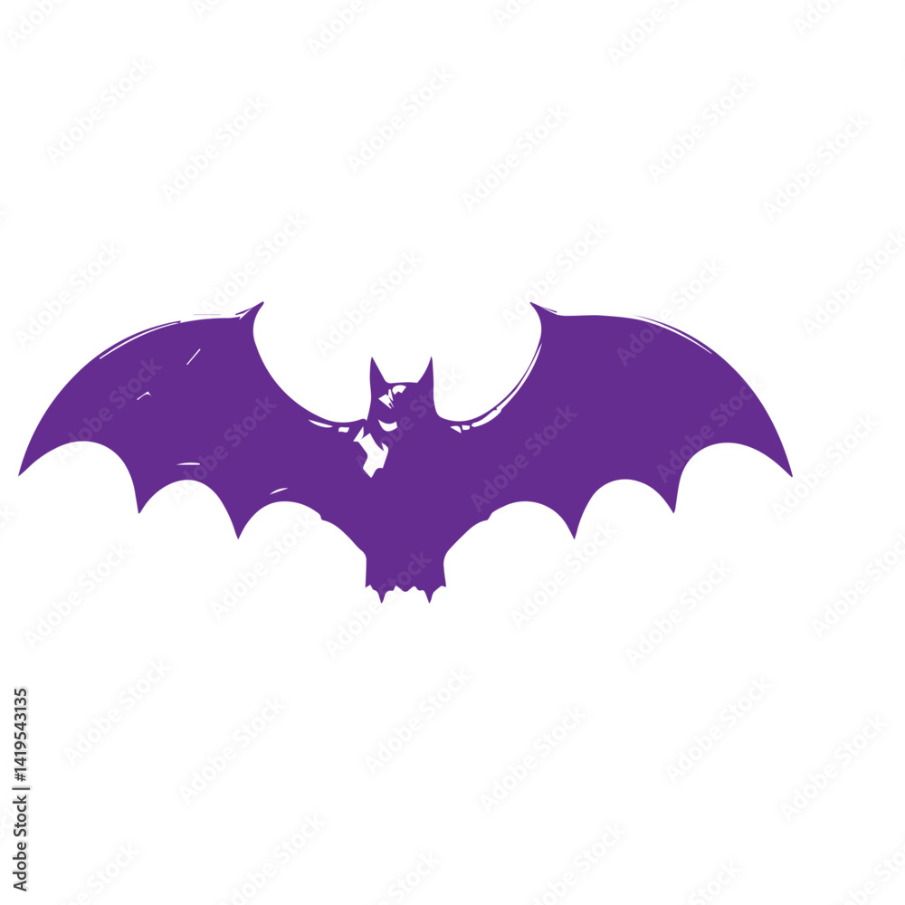 Fototapeta premium purple bat icon