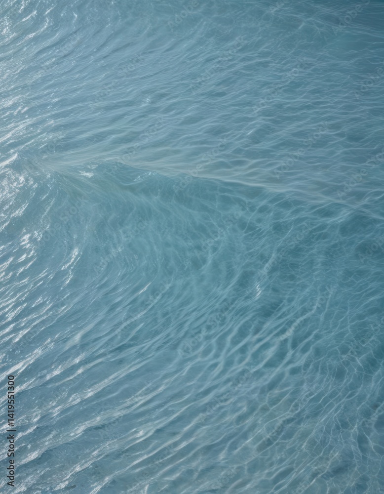 Obraz premium Subtle light blue gradient, calming ocean waves texture, illustration, dreamy