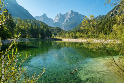 Jasna Lake in Kranjska Gora, Julian Alps, Slovenia