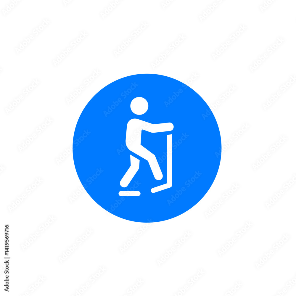 Elliptical Trainer Filled Circle Icon Elliptical Trainer Filled Circle Icon