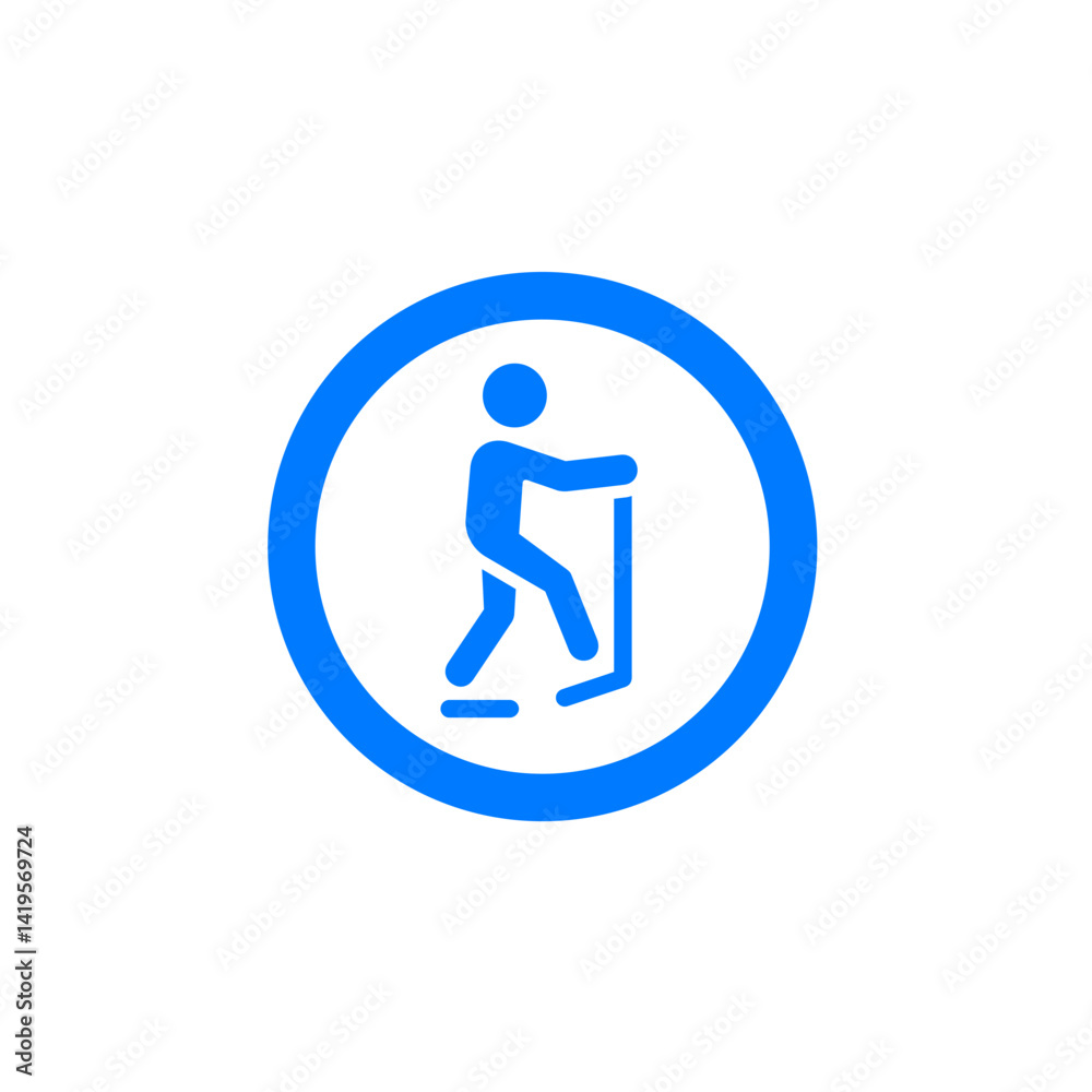 Elliptical Trainer Circle Icon Elliptical Trainer Circle Icon