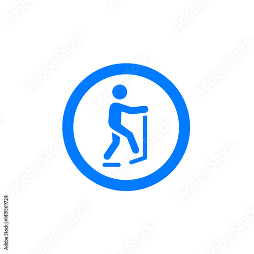 Elliptical Trainer Circle Icon