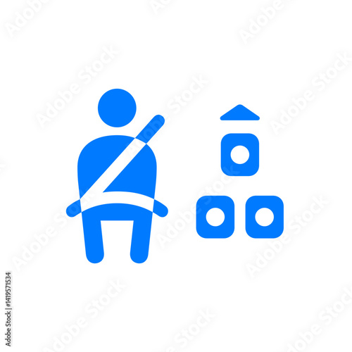 Driver with Two Passengers Icon