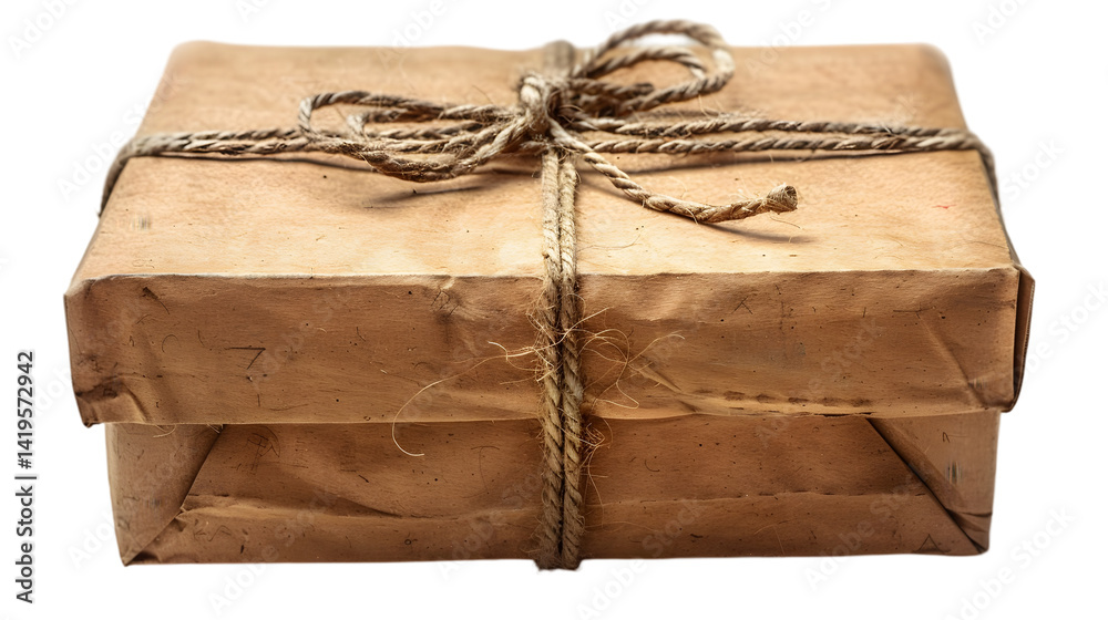 Rustic Wrapped Package Delivery. Rustic Wrapped Package Delivery.
