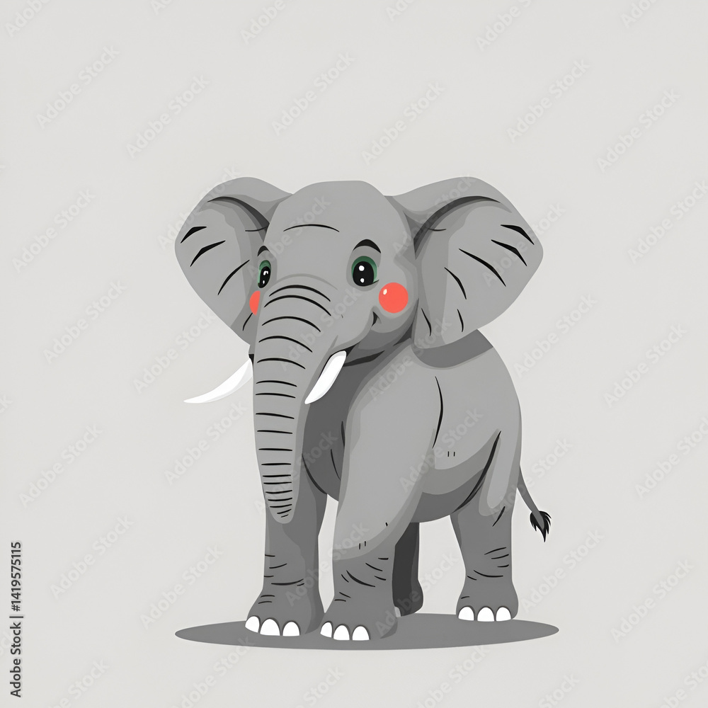Fototapeta premium Elefante Gris