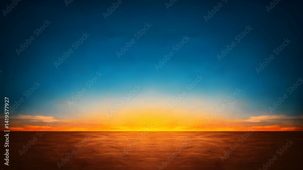 Fototapeta premium Dramatic Sunset Over Dusty Landscape