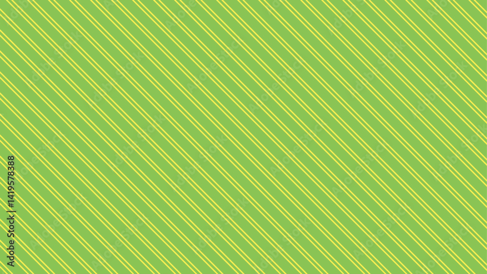 Obraz premium シンプルな斜めストライプ模様 背景素材 16:9サイズ グリーン