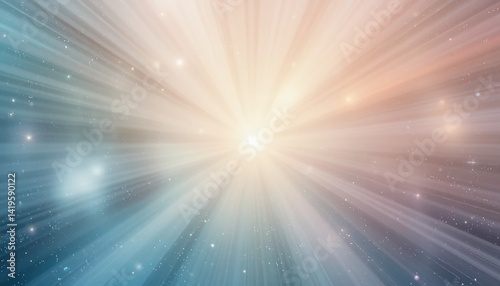 Captivating light burst event cosmic space digital art ethereal environment aerial viewpoint concept of celestial energy