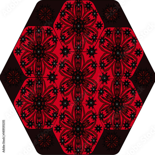 red and black pattern