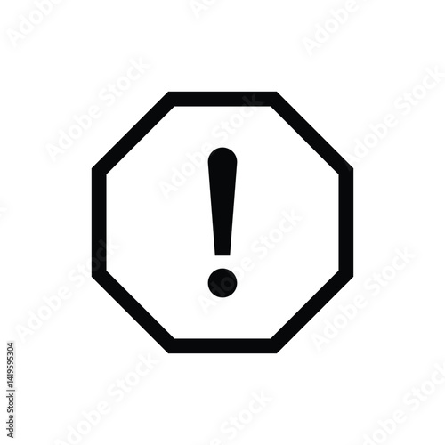 Caution alarm, danger sign collection, attention vector icon, yellow, red and black fatal error message element, exclamation mark of warning attention icon