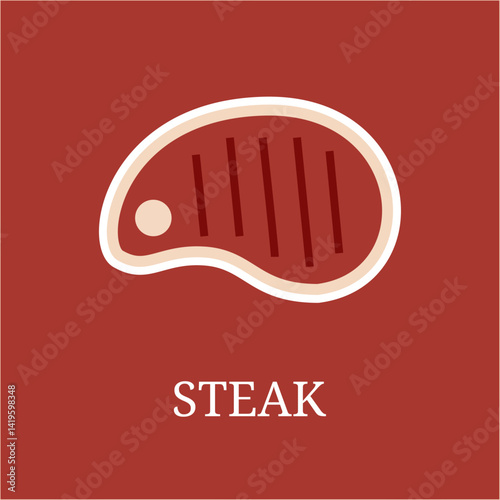Steak icon "NO AI"