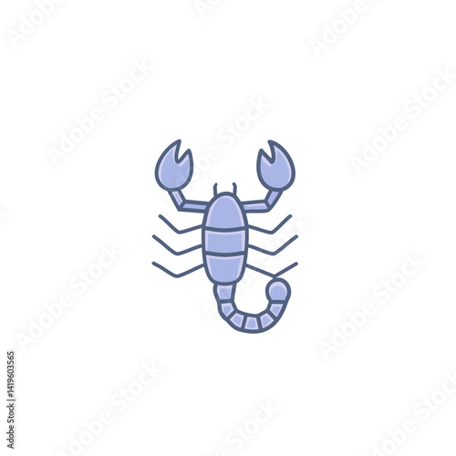 vector illustration of a scorpion