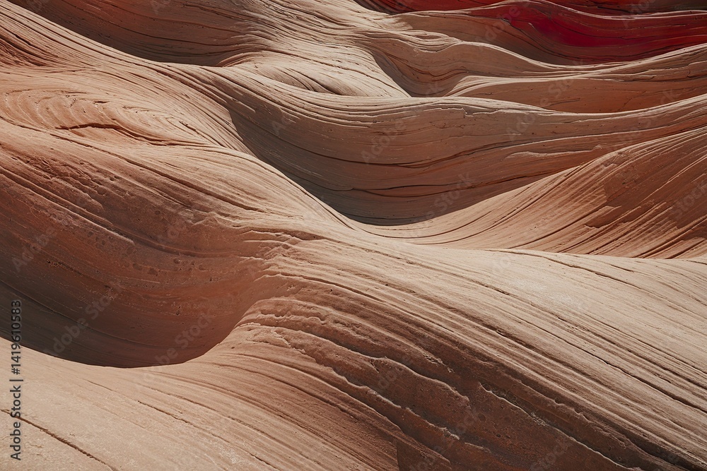 Obraz premium flowing, wavy patterns resembling draped sandstone