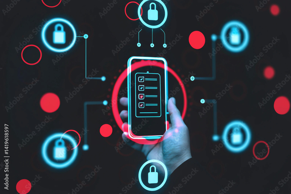 Fototapeta premium Real-Time Digital Marketing Dashboard with Ad Campaign Analytics