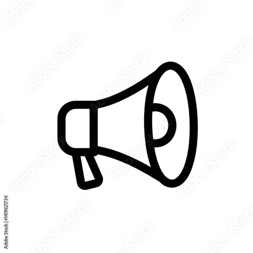 Megaphone icon representing elections, government, and democracy  