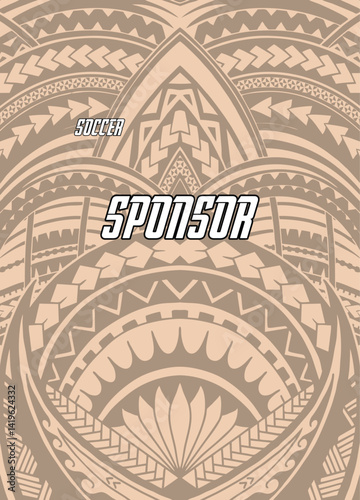 Grunge Abstract Geometric Vector Pattern for Sports Jersey Sublimation