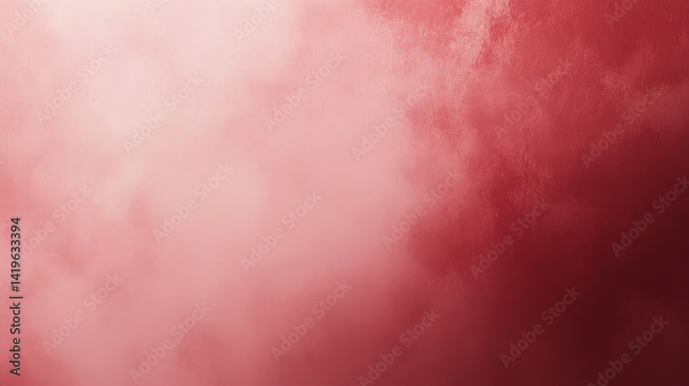 A hazy, gradient of crimson and rose, abstract image.