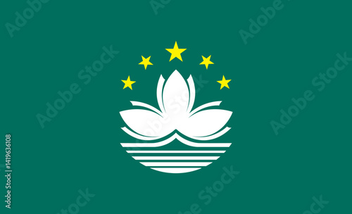 마카오 국기 일러스트 Macao Flag Illustration
