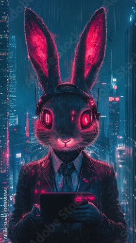 Cyberpunk Rabbit Executive