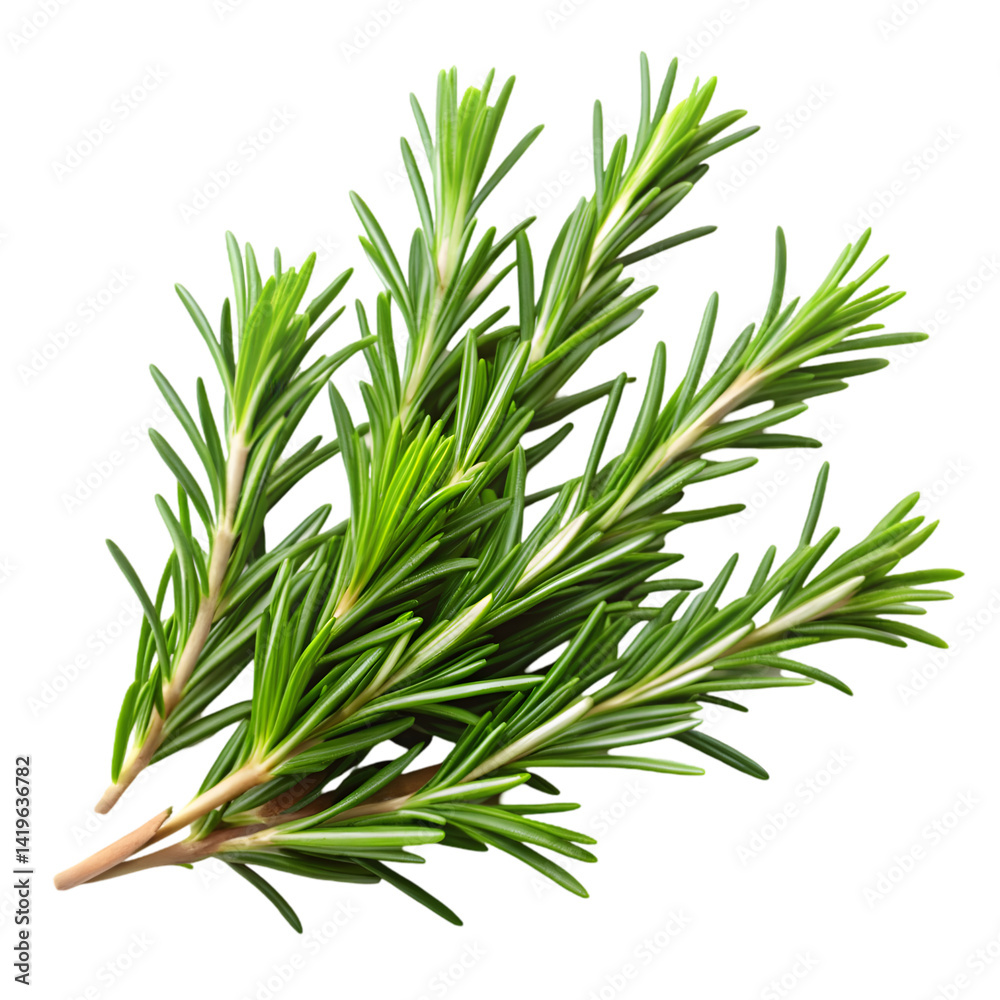 Obraz premium High-quality PNG rosemary sprigs isolated on transparent background