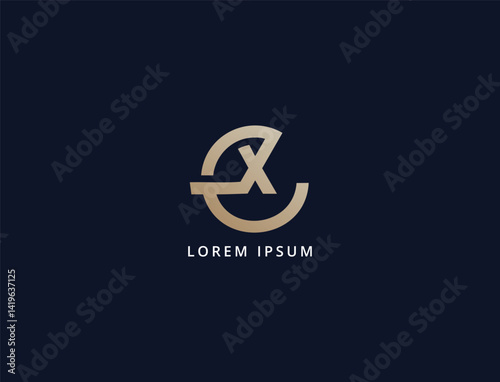 letter cx modern brand logo design, xclettering, ex logo design, business corporate branding indentity cx logo