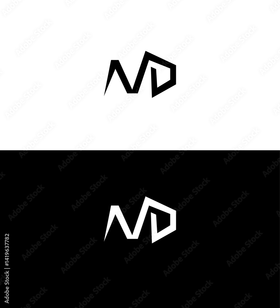 MD Monogram Logo Design Modern, Minimalist, Interlocking MD Monogram Logo Design Modern, Minimalist, Interlocking