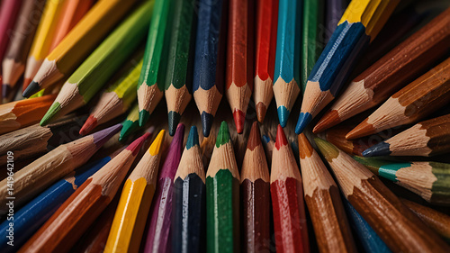 Art Supplies in Creative Layout