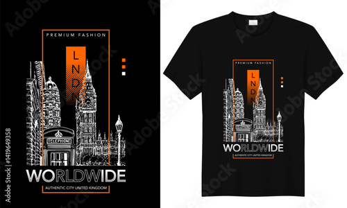 london worldwide city streetwear t shirt design,london city t shirt design