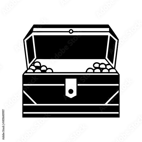 Treasure chest pirate gold coin treasure chest open wooden chest wealth money cash abundance loot